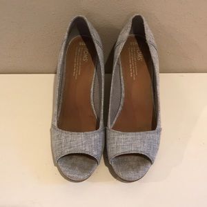 Toms Ladies Wedge Shoe